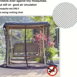 Insektmiddel & Dyreafvisende Middel^OBOSOE drejestol myggenet – UV-beskyttelse og justerbar 49-80 tommer, perfekt til terrasse og have