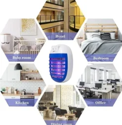 Insektmiddel & Dyreafvisende Middel^OBOSOE Electric Mosquito Killer/Insect Killer 2-pack – Indendørs og udendørs myggefanger, fluedræber med stik