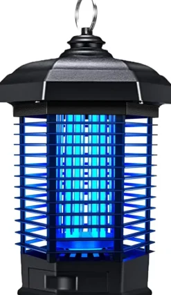 OBOSOE Electric Mosquito Killer – Kraftig insektdræber 4200V, myggefanger med ledning, vandtæt fluefanger til udendørs brug Insektmiddel & Dyreafvisende Middel
