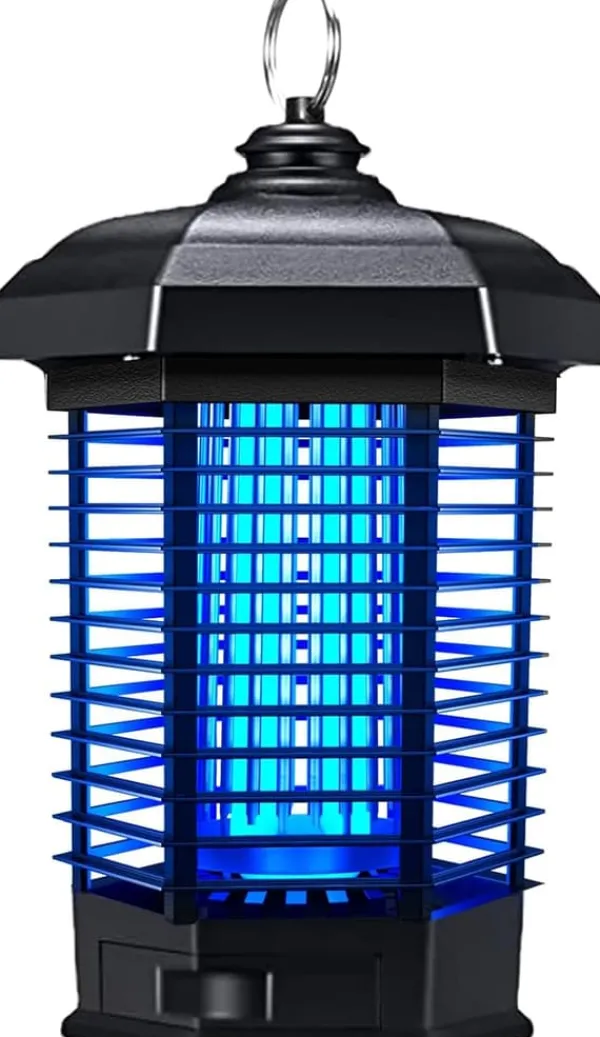 OBOSOE Electric Mosquito Killer – Kraftig insektdræber 4200V, myggefanger med ledning, vandtæt fluefanger til udendørs brug Insektmiddel & Dyreafvisende Middel