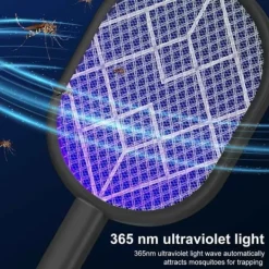 Clearance OBOSOE elektrisk myggeketcher, fluesmækker ketcher genopladelig bug zapper ketcher myggefælde lys genopladelig myggefælde lys Fluesmækkere