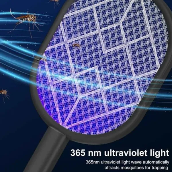 Clearance OBOSOE elektrisk myggeketcher, fluesmækker ketcher genopladelig bug zapper ketcher myggefælde lys genopladelig myggefælde lys Fluesmækkere