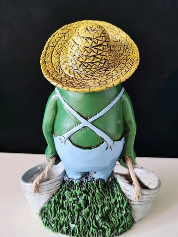 Havedekorationer^OBOSOE Frøstatue til Havedekoration - Antik Holding Blomsterpotter Til Gårdsdekoration - Dyr Samlerobjekt og Installerbar Håndværksharpiks