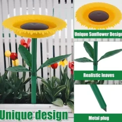 Outlet OBOSOE fuglefoderautomat på stativ – dekorativ udendørs fuglefoderautomat i blomsterdesign til have og altan Til Fugle & Småvildt