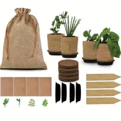 Outlet OBOSOE grøntsagsdyrkningssæt - alsidige haveposer i komplet haveplantningssæt Kit Til Plante- & Urtedyrkning