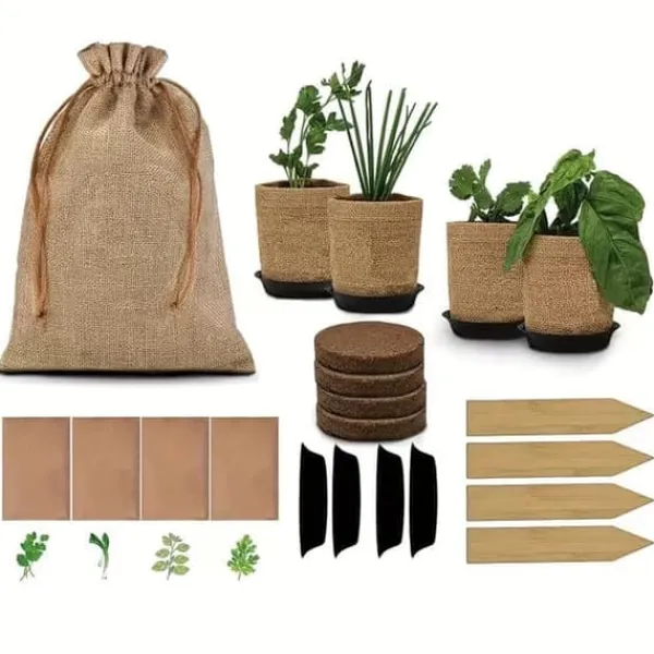 Outlet OBOSOE grøntsagsdyrkningssæt - alsidige haveposer i komplet haveplantningssæt Kit Til Plante- & Urtedyrkning