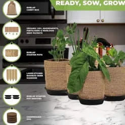 Outlet OBOSOE grøntsagsdyrkningssæt - alsidige haveposer i komplet haveplantningssæt Kit Til Plante- & Urtedyrkning
