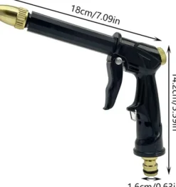 Clearance OBOSOE højtryksrensepistol, metalsprøjtedyse, metalbilvasksprøjtepistol, velegnet til haver og biler, bilvaskeværktøjer, vandpistol Vanding