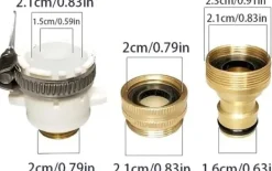 Clearance OBOSOE højtryksrensepistol, metalsprøjtedyse, metalbilvasksprøjtepistol, velegnet til haver og biler, bilvaskeværktøjer, vandpistol Vanding