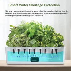 OBOSOE Hydroponisk Dyrkningssystem – Indendørs have med LED Grow Light & 16H Smart Timer Kit Til Plante- & Urtedyrkning