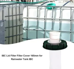 Sale OBOSOE IBC tankdæksel med nylonfilter 165mm | Vandtankdæksel med vaskbart filter | Til regnvandstanke og vandopbevaring Vanding