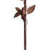 Til Fugle & Småvildt^OBOSOE Metal Fuglebad 76 cm – Stabil 5-delt base og aftagelig stang, vintage design til have, terrasse og græsplæne