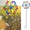 Vinddekoration^OBOSOE Metal Wind Chime – 3D Kinetisk Roterende Vindmølle til Have, Altan & Terrasse, Batterifri
