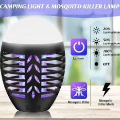 Insektmiddel & Dyreafvisende Middel^OBOSOE Mosquito Killer Outdoor 5W – Myggelampe med LED og IP66 beskyttelse, effektiv mod insekter