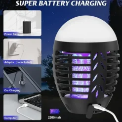 Insektmiddel & Dyreafvisende Middel^OBOSOE Mosquito Killer Outdoor 5W – Myggelampe med LED og IP66 beskyttelse, effektiv mod insekter