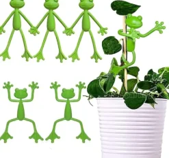 Krukker & Plantebeholdere^OBOSOE 5-Pack Frog Plant Support, Sød Frø Plantestativ Potteholder til indendørs og udendørs dekoration