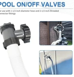 Pool- & Spatilbehør^OBOSOE 2-pak slangekoblinger med vandstop – til 1,5