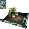 Krukker & Plantebeholdere^OBOSOE Plantemåtte/Pottebakker/Grydeskål - Beskyttelsesbetræk til Omplantning (75x75 cm), Vandtæt og Foldbar