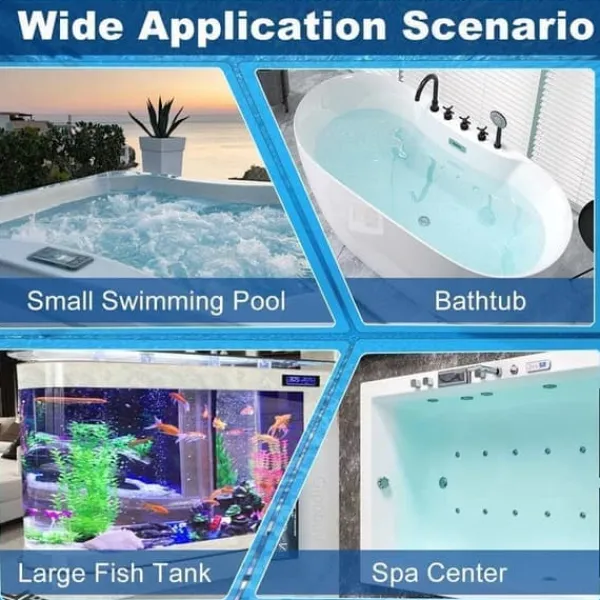 Discount OBOSOE Pool Støvsuger / Spa Støvsuger - Manuel Lang Slange Støvsuger til Whirlpool Pool- & Spatilbehør