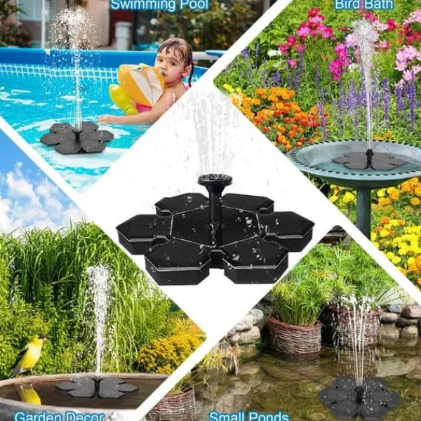 OBOSOE Solar Fountain Solar Powered Fountain Vand Springvand / Vandpumpe Springvand & Damme