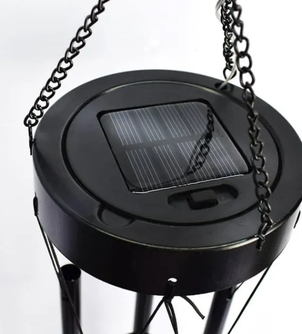 Discount OBOSOE Solpowerad Owl Wind Chime - 100 cm Vandtæt Aluminium/Jern Wind Chime | Fjernophængt dekoration til have og udendørs Vinddekoration