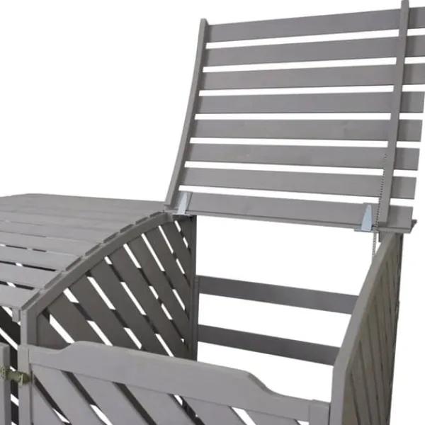 Skure, Garager & Carports^Opbevaring til To Skraldespande (Grå) | MonsterShop
