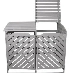 Skure, Garager & Carports^Opbevaring til To Skraldespande (Grå) | MonsterShop
