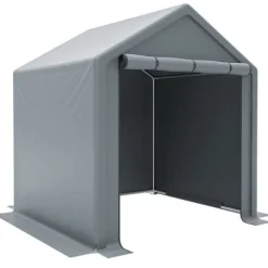 Discount Opbevaringsrum 190x170x200 cm, cykelgarage, haveskur, redskabsskur, lagerzelt, mørkegrå Skure, Garager & Carports