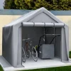 Skure, Garager & Carports^Opbevaringsrum 244x241x217cm, cykelgarage, haveskur, redskabsskur, lagerzelt, mørkegrå