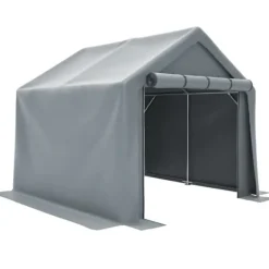 Skure, Garager & Carports^Opbevaringsrum 244x241x217cm, cykelgarage, haveskur, redskabsskur, lagerzelt, mørkegrå