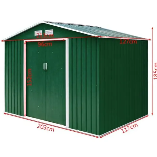 Skure, Garager & Carports^Opbevaringsskur, 7,0' x 4,2' x 6,1'