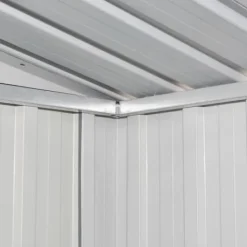 Skure, Garager & Carports^Opbevaringsskur til haven 204x132x186 cm stål brun - Haveskur - Haveskure - Home & Living