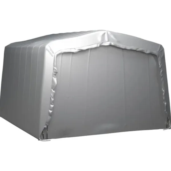 Skure, Garager & Carports^Opbevaringstelt 370x370 cm - Vandtæt og UV-resistent | Farve: Grå | Størrelse: 370x370 cm