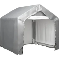 Skure, Garager & Carports^Opbevaringstelt 180x180 cm galvaniseret stål grå - Telt - Telte - Home & Living