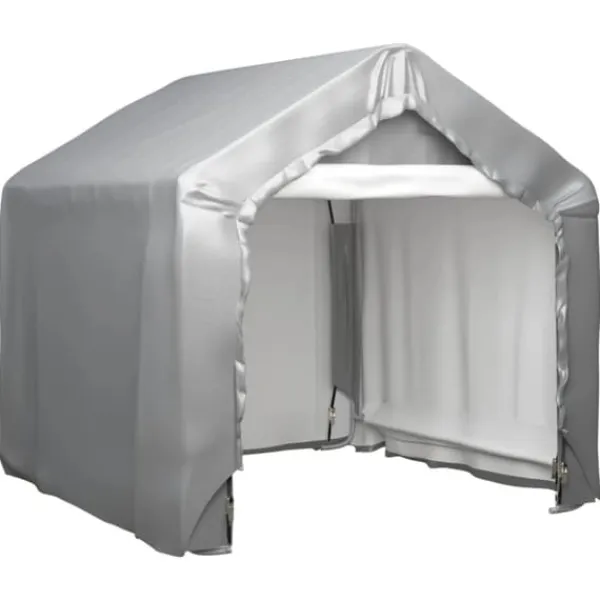 Skure, Garager & Carports^Opbevaringstelt 180x180 cm galvaniseret stål grå - Telt - Telte - Home & Living