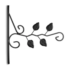 Discount Ophængsbeslag til kurv, 30x29,5x2 cm, Sort Havedekorationer