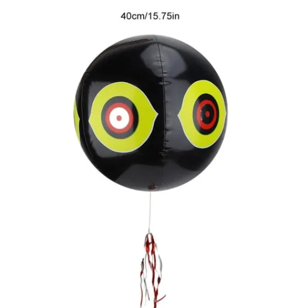 Insektmiddel & Dyreafvisende Middel^Oppustelig Fugleskræmningsballon Fugleafvisende Rovdyrballon (Sort)