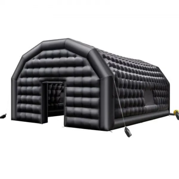 Sale Oppustelig natklub 800x600x400 cm sort, festtelt, oxfordstof Telte & Lysthuse
