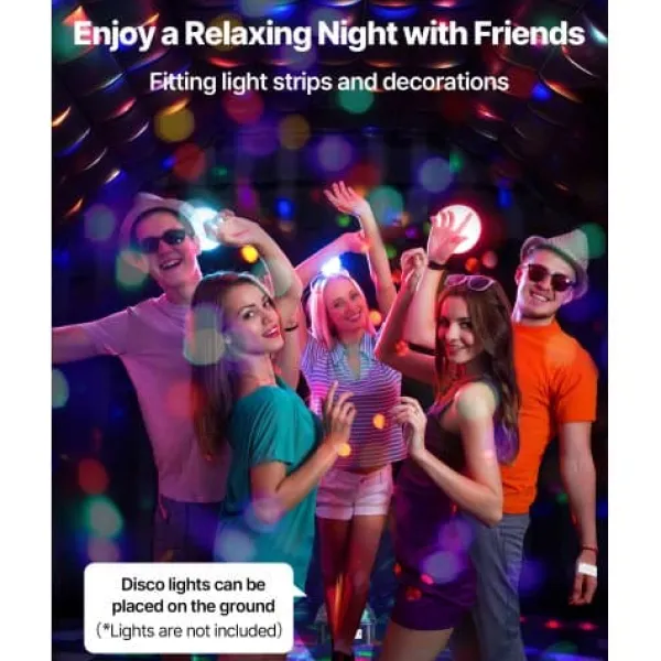 Sale Oppustelig natklub 800x600x400 cm sort, festtelt, oxfordstof Telte & Lysthuse