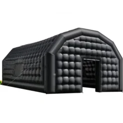 Hot Oppustelig natklub 9x6x4 m sort, Oxford-stof Telte & Lysthuse
