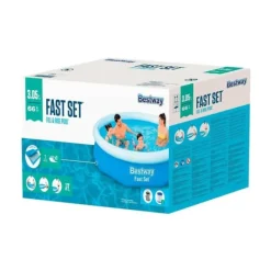 Bestway Pooler^Oppustelig Pool Blå 3200 L 305 x 66 cm