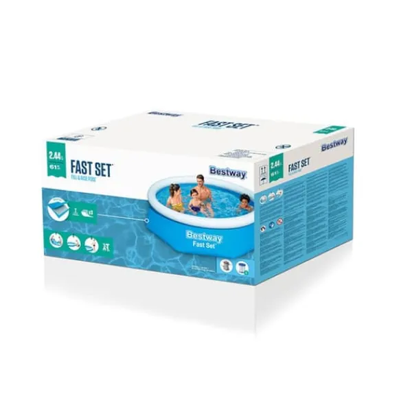 Bestway Pooler^Oppustelig Pool Blå 3200 L 305 x 66 cm