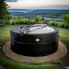 Outlet Oppustelig spa Florence – 2400W | 154 x 154 x 65 cm | 4-personers jacuzzi | 100 massagedyser | Op til 40°C opvarmning | Oppustelig spa indendørs og ud | CDON Spa & Udendørsbad