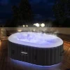 Spa & Udendørsbad^Oppustelig spabad til 6 personer – 196 x 196 x 66 cm – 87 luftdyser – hvid