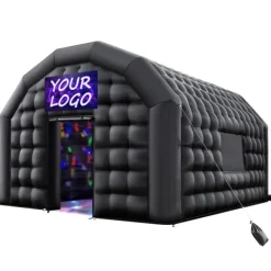 Hot Oppusteligt Natklubtelt, Bærbart Model, 19,7x16,4x12 fod, med Blæser, Ideel til Fest Telte & Lysthuse