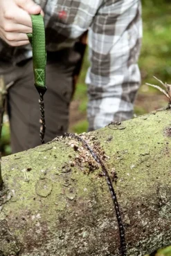Haveværktøj^Orrefors Hunting sågkedja, ficksåg i nylonfodral, 1m