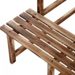 Hot Outsunny Blomstertrappe i Fyrretræ - 3 Trin - Natur - 80 x 80 x 78 cm Plantestativer