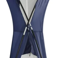 Telte & Lysthuse^Outsunny Have / Camping Telt - Vandtæt Polyester, Glasfiberramme - Cremhvid/Blå 3,5x3,5x2,3m