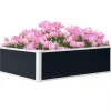 Clearance Outsunny Højbed Plantekasse i Plast - Grå, 100x80x30cm Krukker & Plantebeholdere