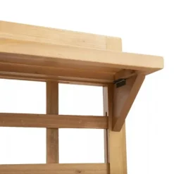 Plantningsbænke^Outsunny Plantebord i Grantrback, Brun, 105x40x135 cm